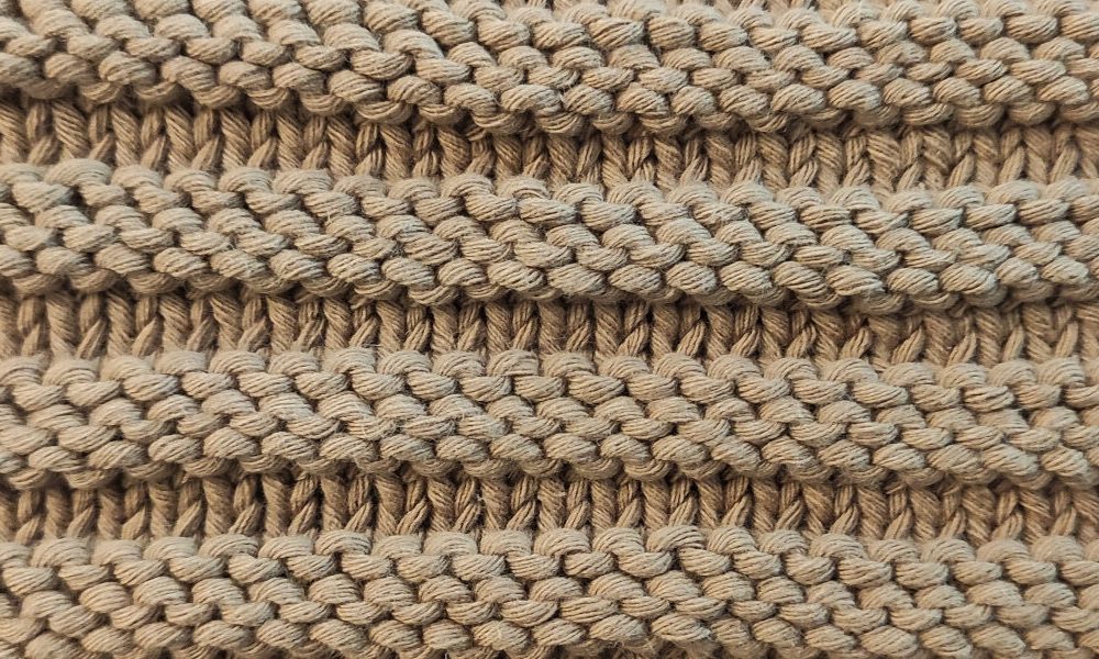 Point de godron sur 6 rangs